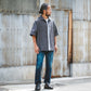 Limited Edition Col. / 7.1oz Okayama Sashiko Indigo Open Collar Shirt