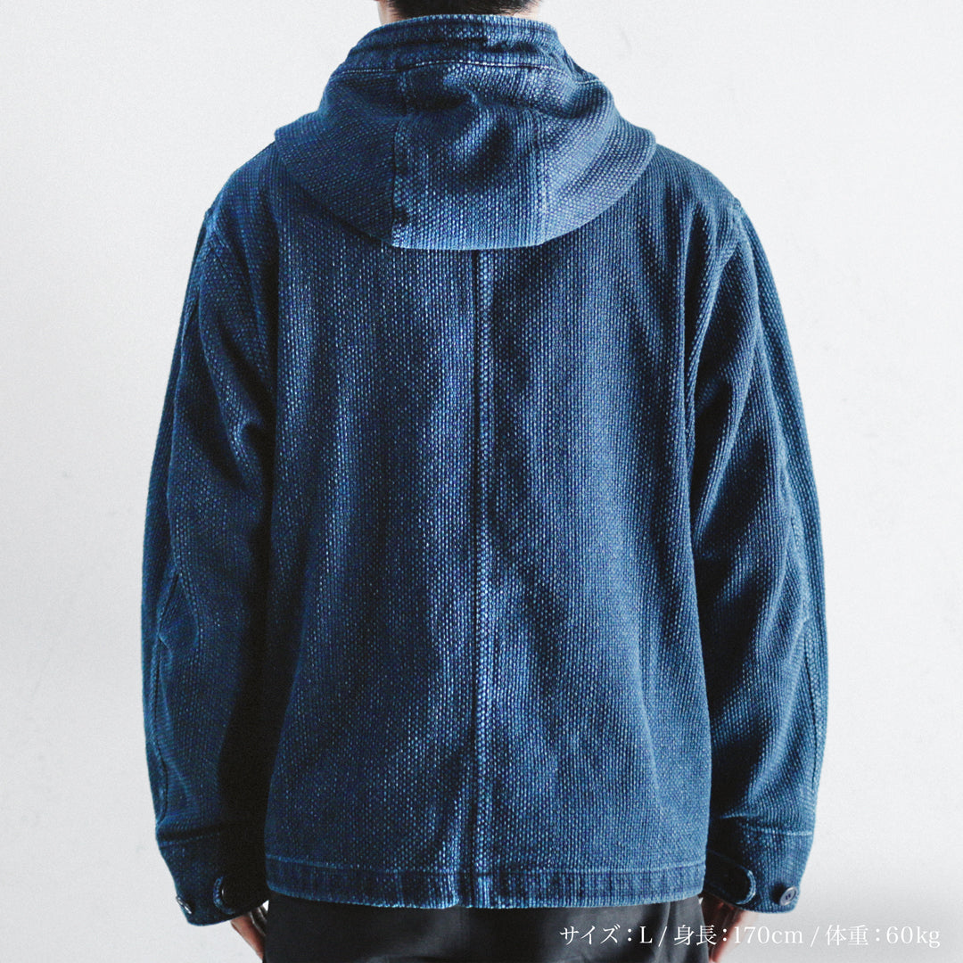 Limited Edition Col. / 14oz Okayama Heavy weight Sashiko Short Mods Parka