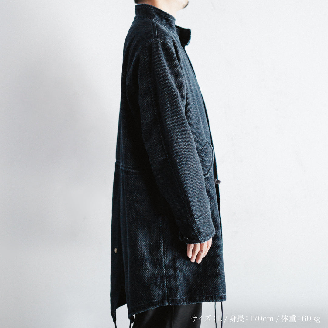 Limited Edition Col. / 14oz "Amami Doro-Zome" Sashiko Mods Coat