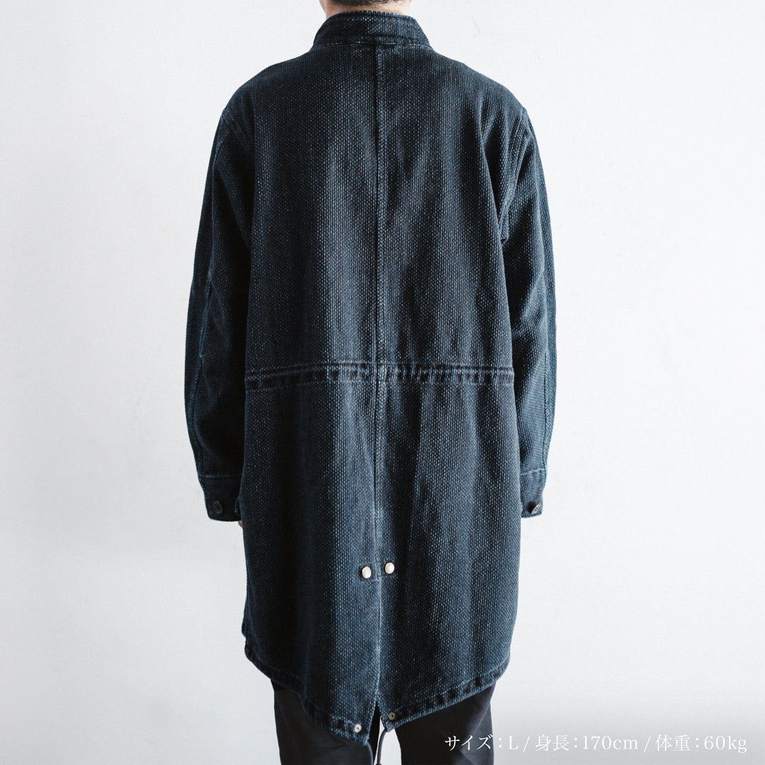 Limited Edition Col. / 14oz "Amami Doro-Zome" Sashiko Mods Coat
