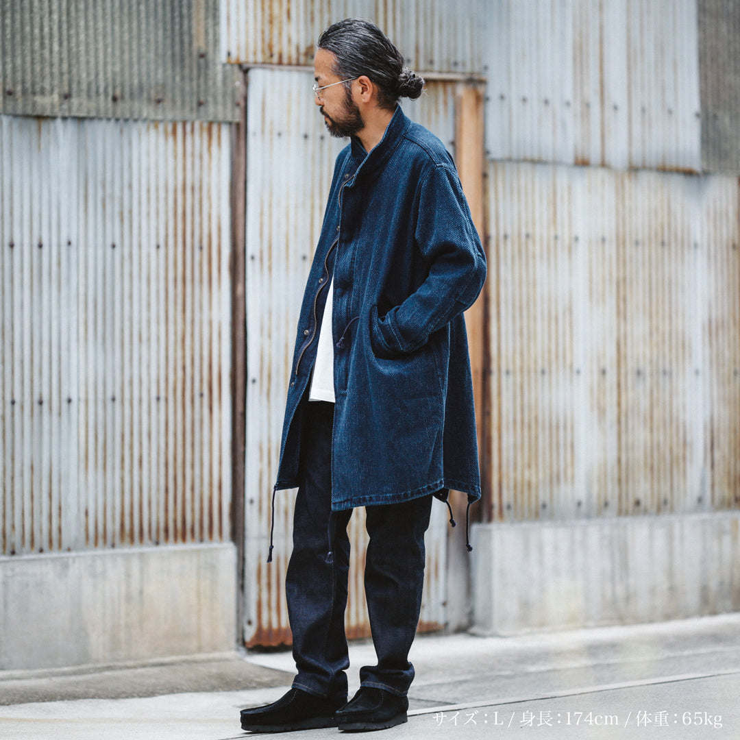 Limited Edition Col. / 14oz Okayama Heavy weight Sashiko Mods Coat