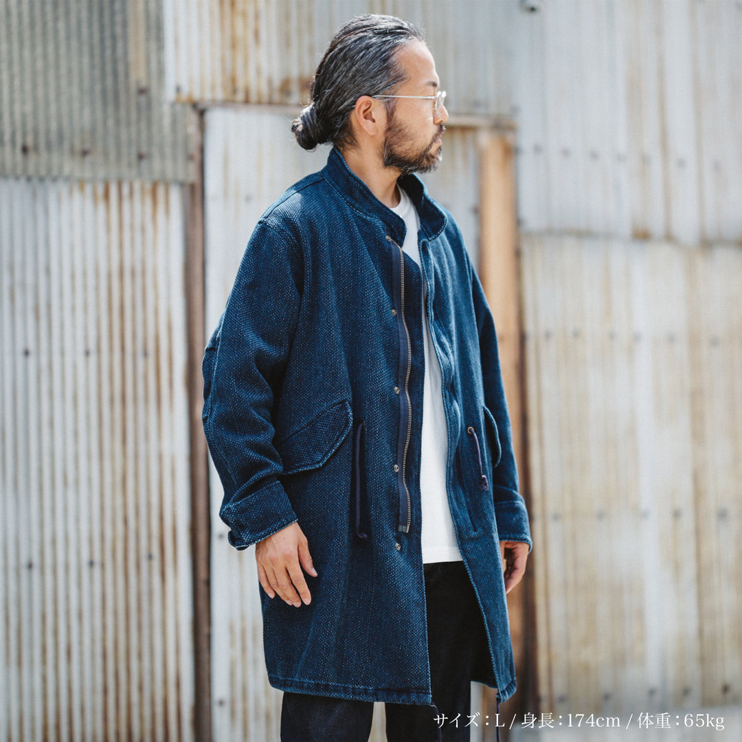 Limited Edition Col. / 14oz Okayama Heavy weight Sashiko Mods Coat