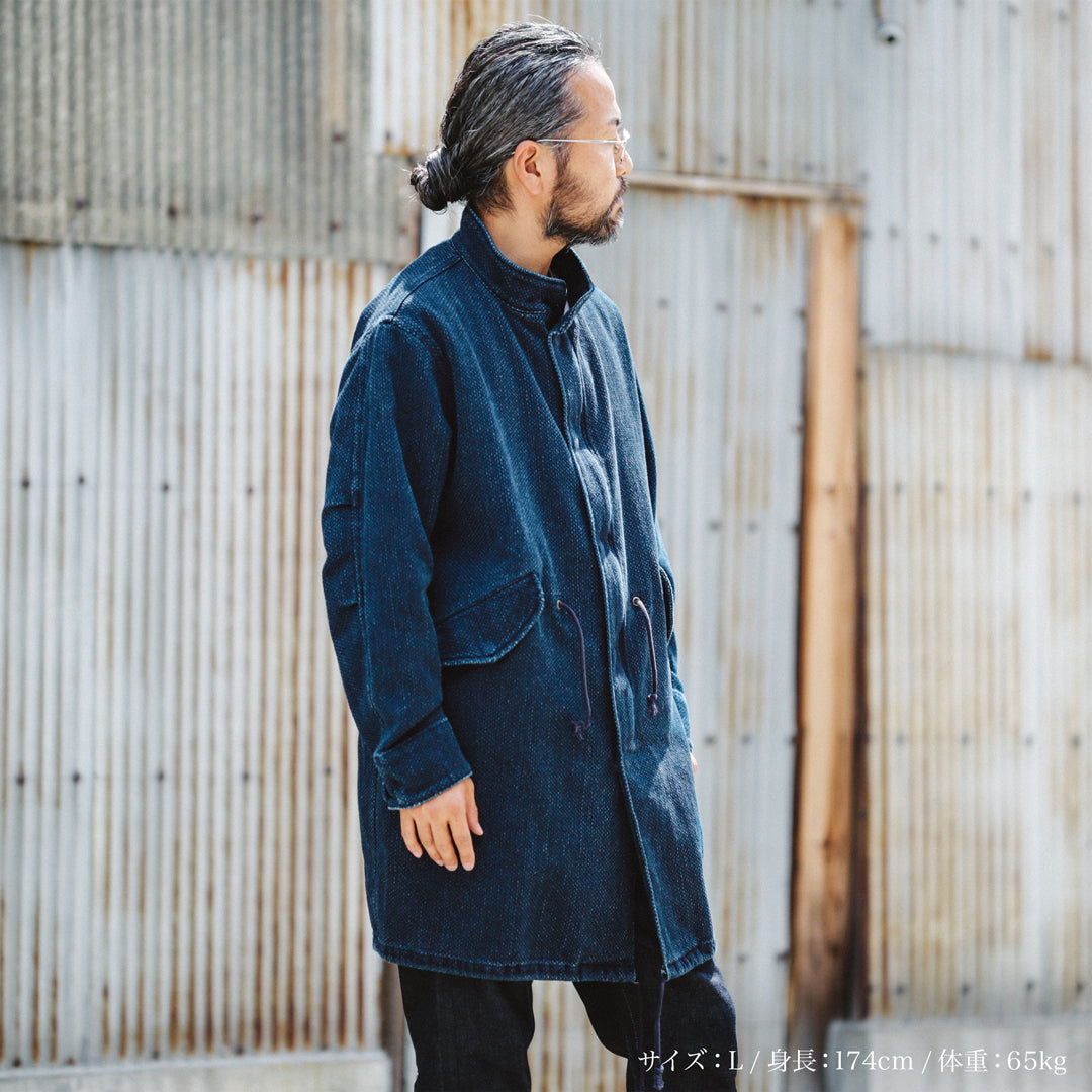 Limited Edition Col. / 14oz Okayama Heavy weight Sashiko Mods Coat