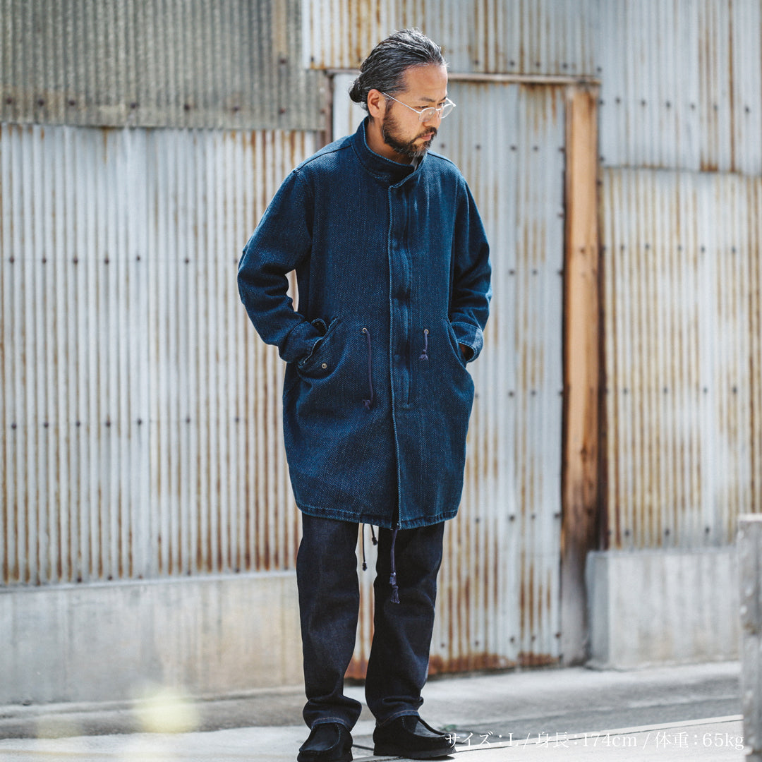 Limited Edition Col. / 14oz Okayama Heavy weight Sashiko Mods Coat