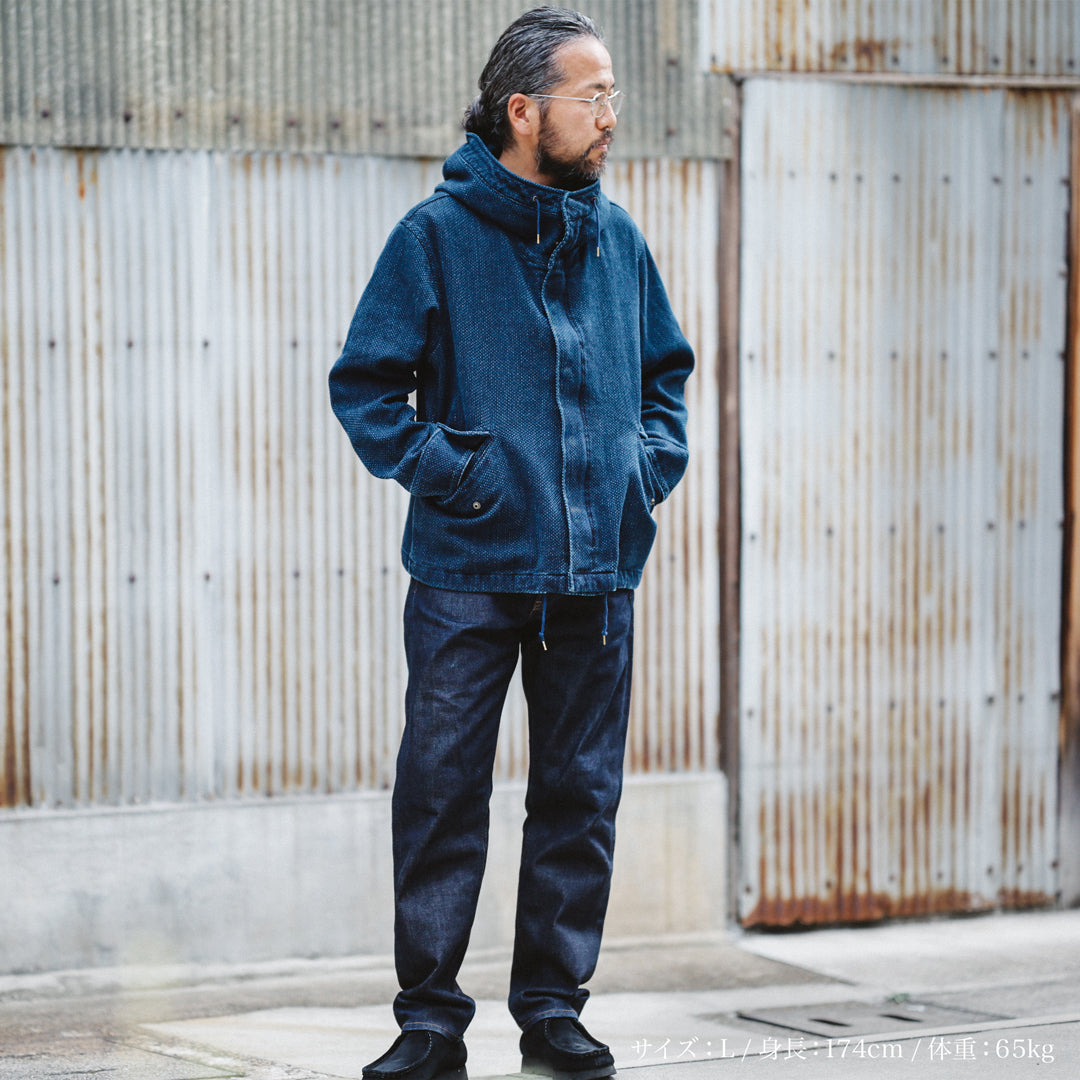Limited Edition Col. / 14oz Okayama Heavy weight Sashiko Short Mods Parka