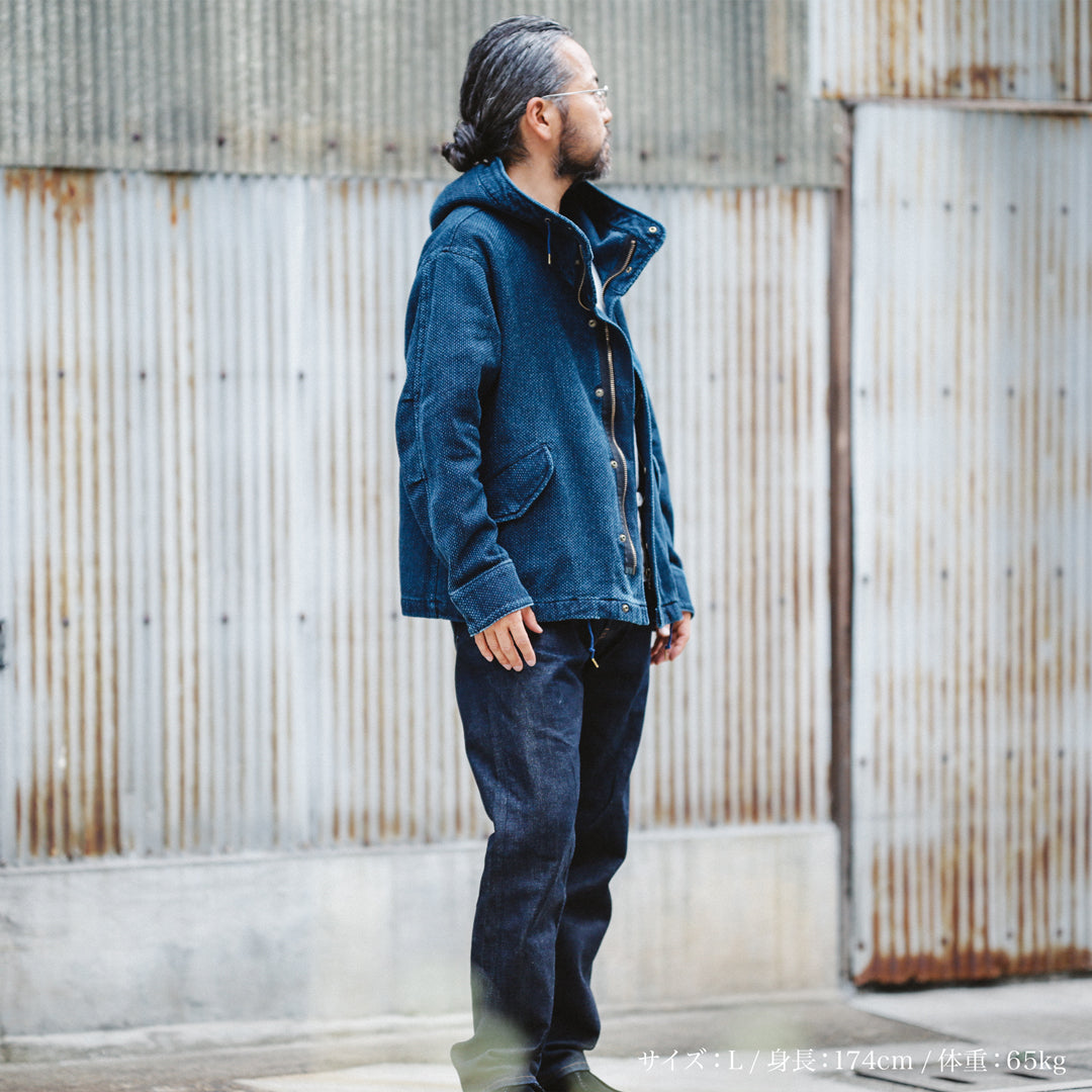 Limited Edition Col. / 14oz Okayama Heavy weight Sashiko Short Mods Parka