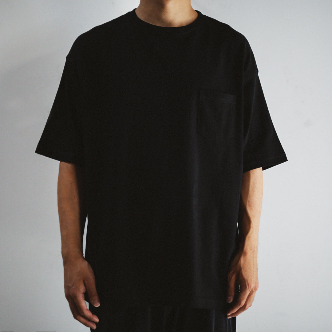 Classic Col. / BIG silhouette Crewneck Pocket T-shirt