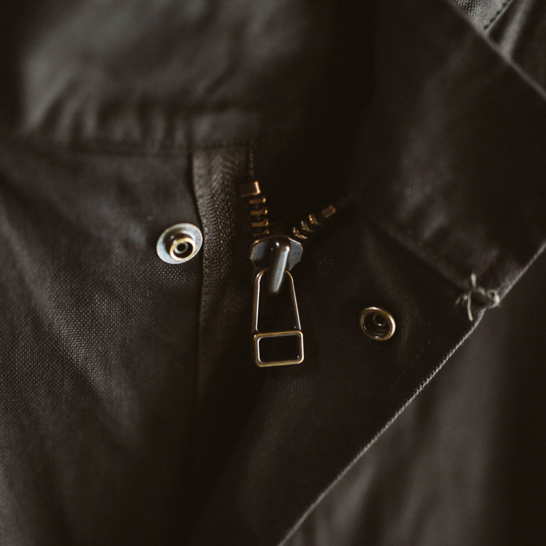 Limited Edition Col. / 9.2oz " Amami Doro-Zome " Selvedge Duck Mods Coat