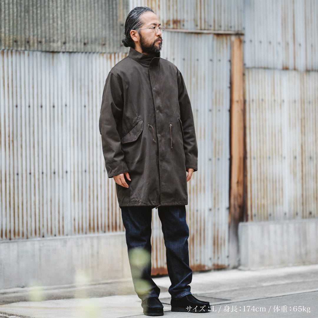 Limited Edition Col. / 9.2oz " Amami Doro-Zome " Selvedge Duck Mods Coat