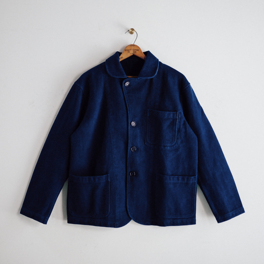 Sashiko Indigo Dye Col. / Heavy weight Work Jacket – MOLTEMANI