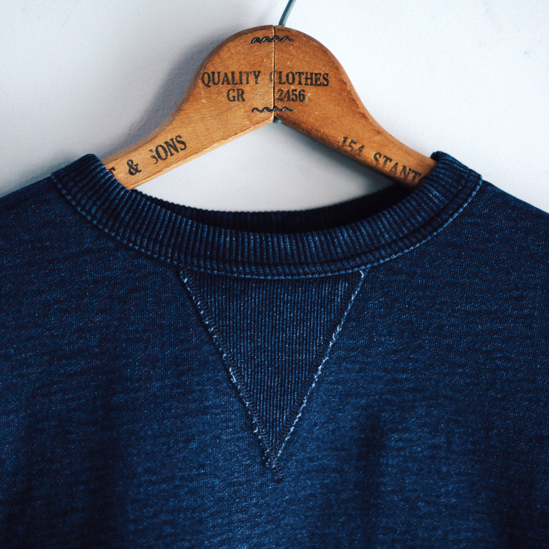 Limited Edition Col. / 15.5oz Heavy weight Indigo Dye V-Gazette Sweat