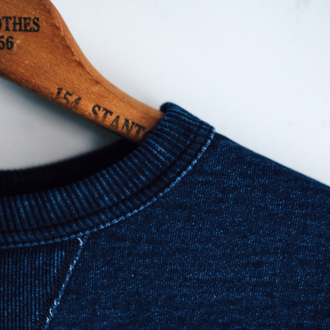 Limited Edition Col. / 15.5oz Heavy weight Indigo Dye V-Gazette Sweat