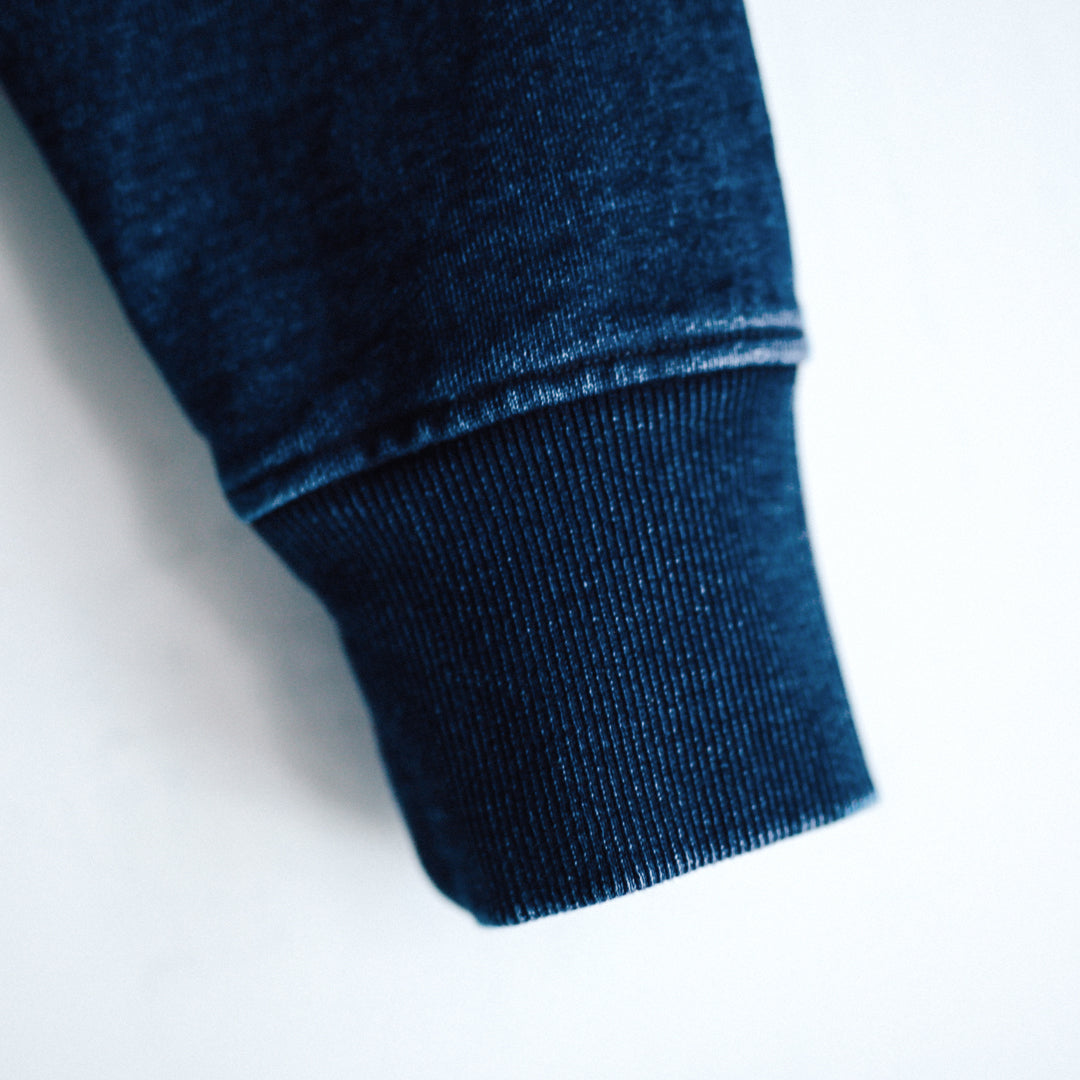 Limited Edition Col. / 15.5oz Heavy weight Indigo Dye V-Gazette Sweat