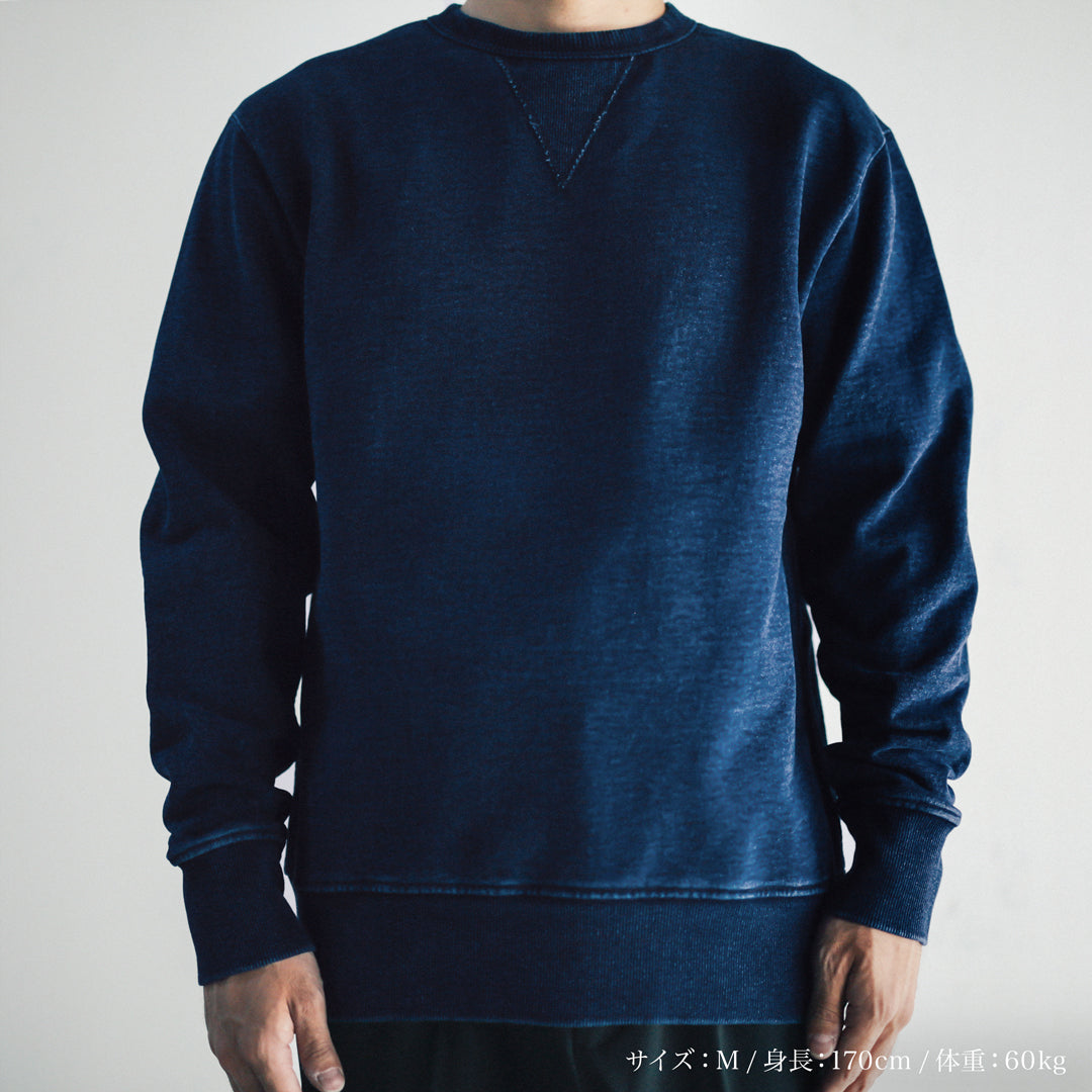 Limited Edition Col. / 15.5oz Heavy weight Indigo Dye V-Gazette Sweat