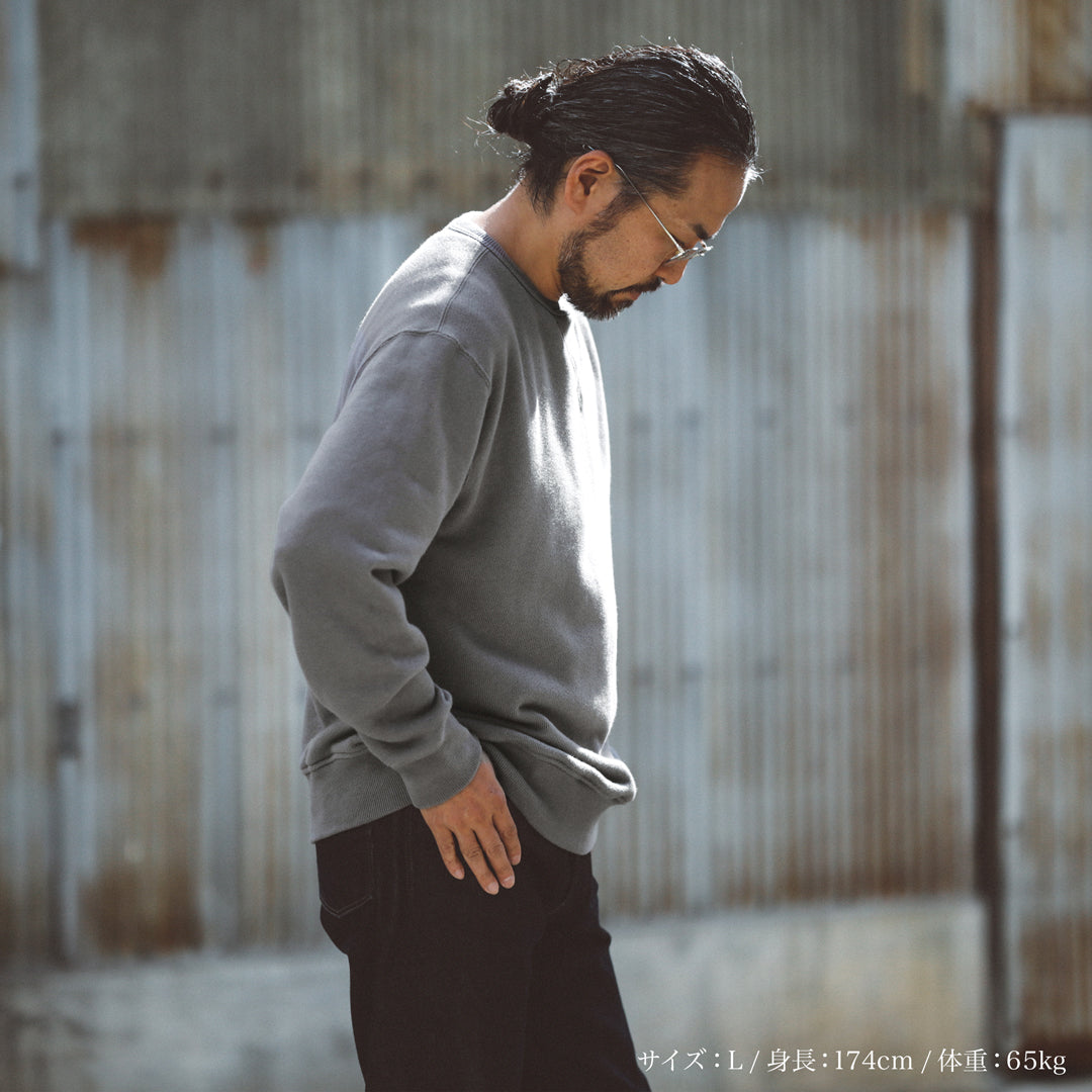 Limited Edition Col. / 12.5oz Wakayama " Trinity Urake " Garment Dye V-Gazette Sweat