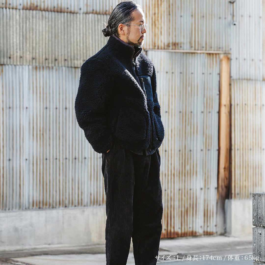 Limited Edition Col. / Wakayama Premium Boa Blouson " Sashiko Pocket "