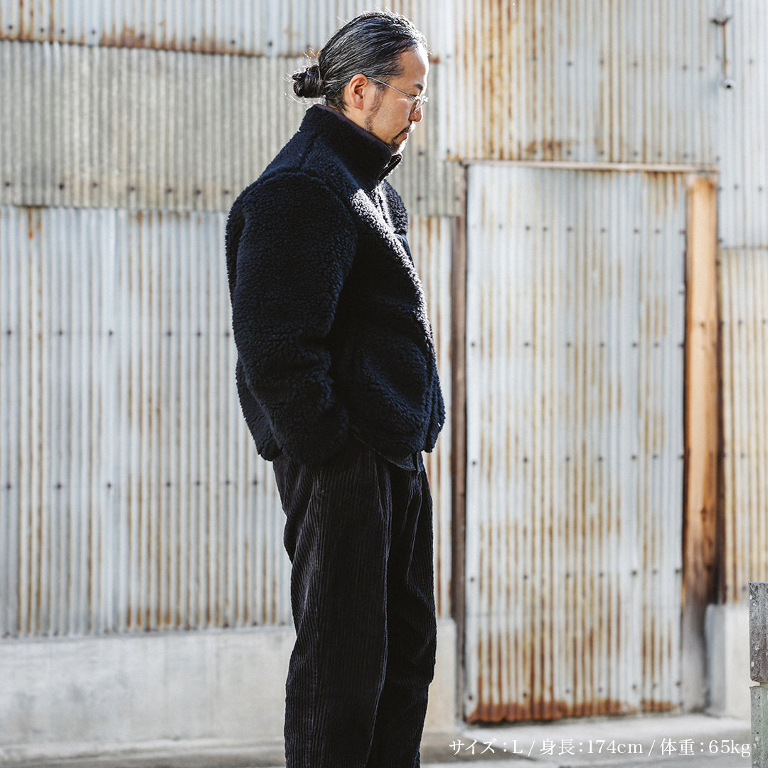 Limited Edition Col. / Wakayama Premium Boa Blouson " Sashiko Pocket "