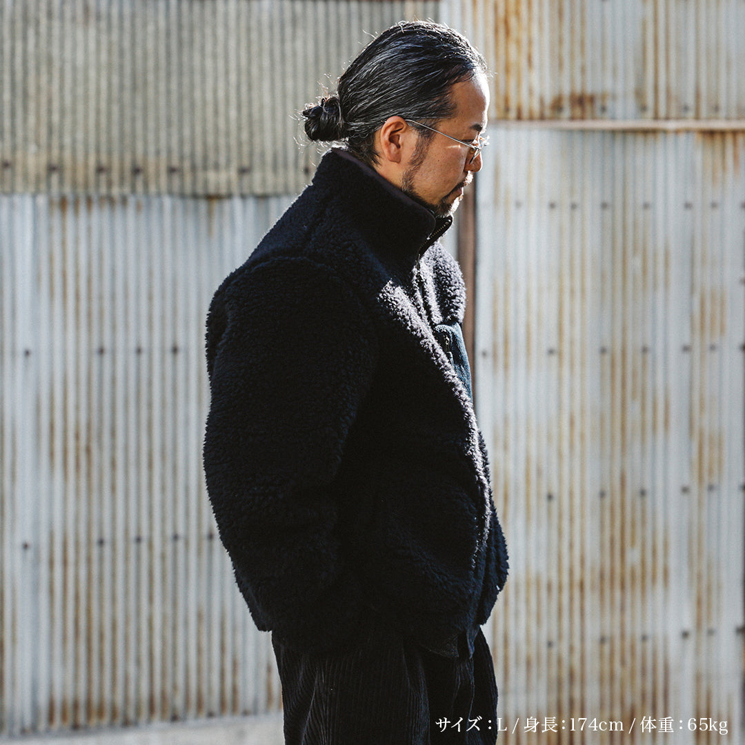 Limited Edition Col. / Wakayama Premium Boa Blouson " Sashiko Pocket "