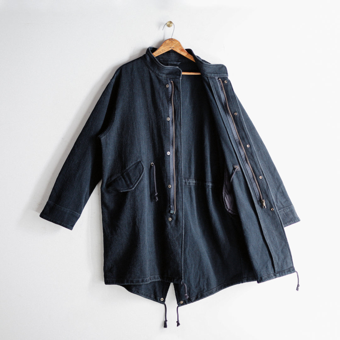 Limited Edition Col. / 14oz "Amami Doro-Zome" Sashiko Mods Coat