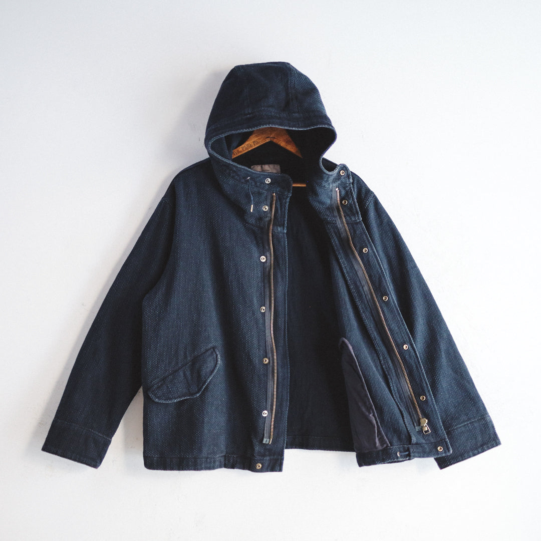 Limited Edition Col. / 14oz "Amami Doro-Zome" Sashiko Short Mods Parka