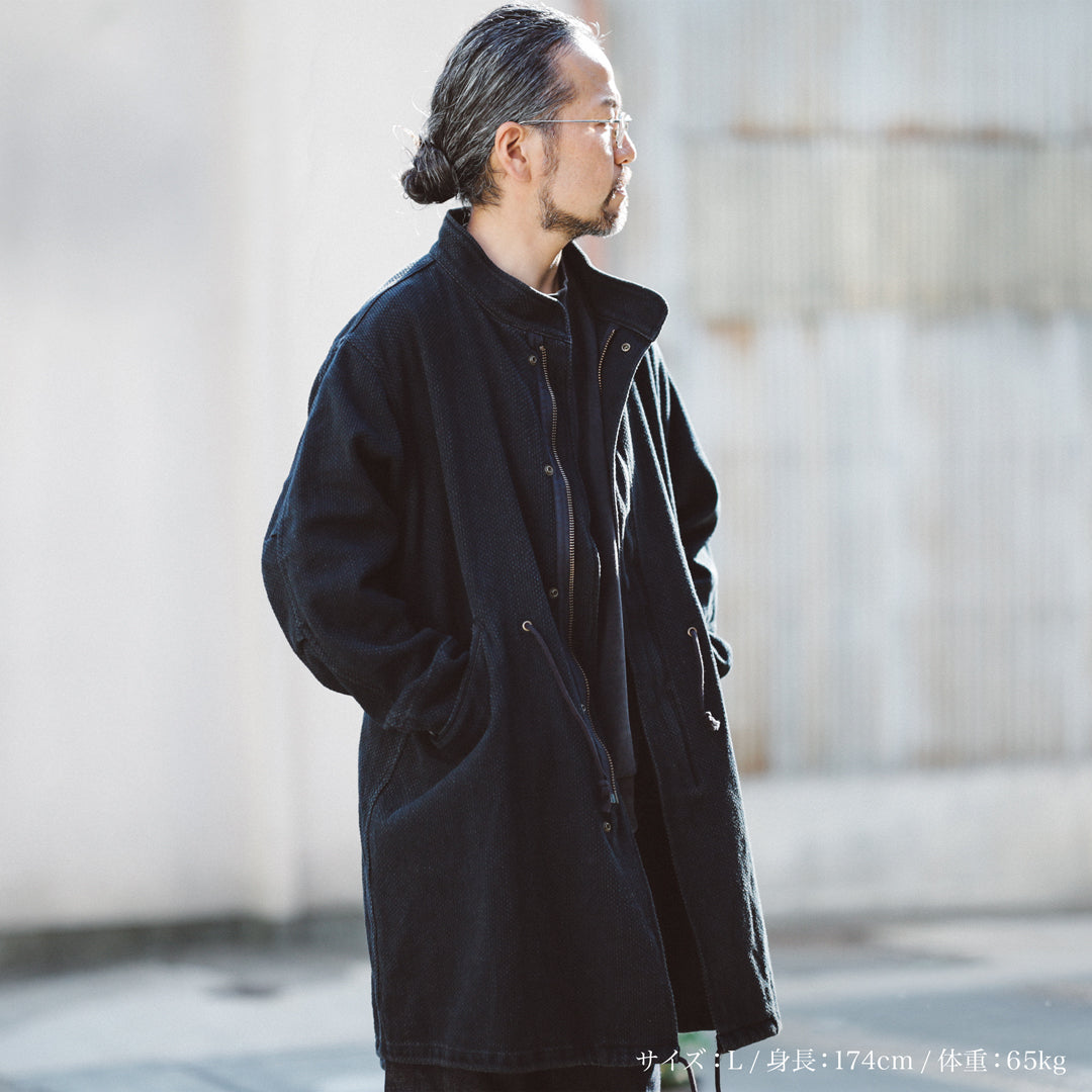 Limited Edition Col. / 14oz "Amami Doro-Zome" Sashiko Mods Coat