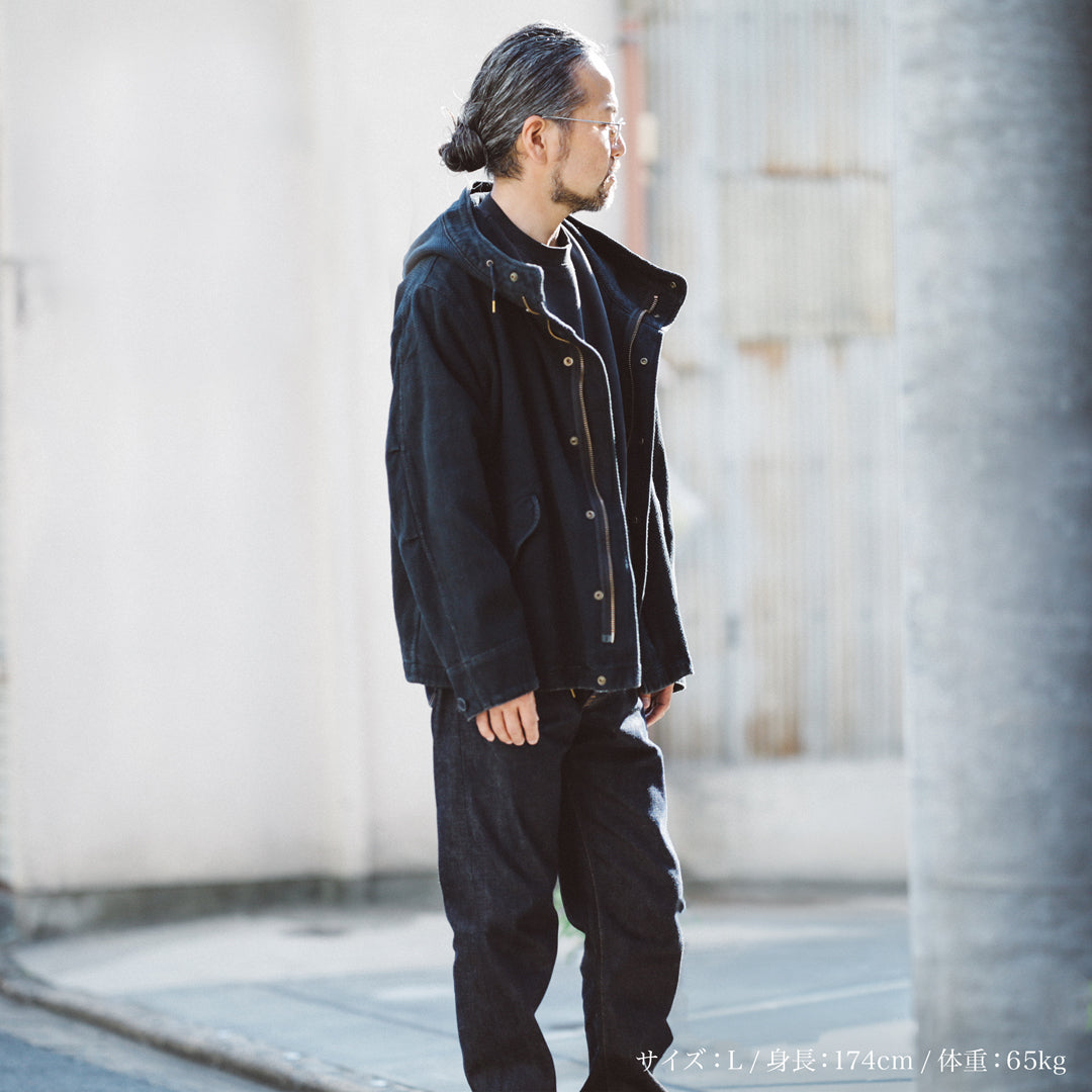 Limited Edition Col. / 14oz "Amami Doro-Zome" Sashiko Short Mods Parka