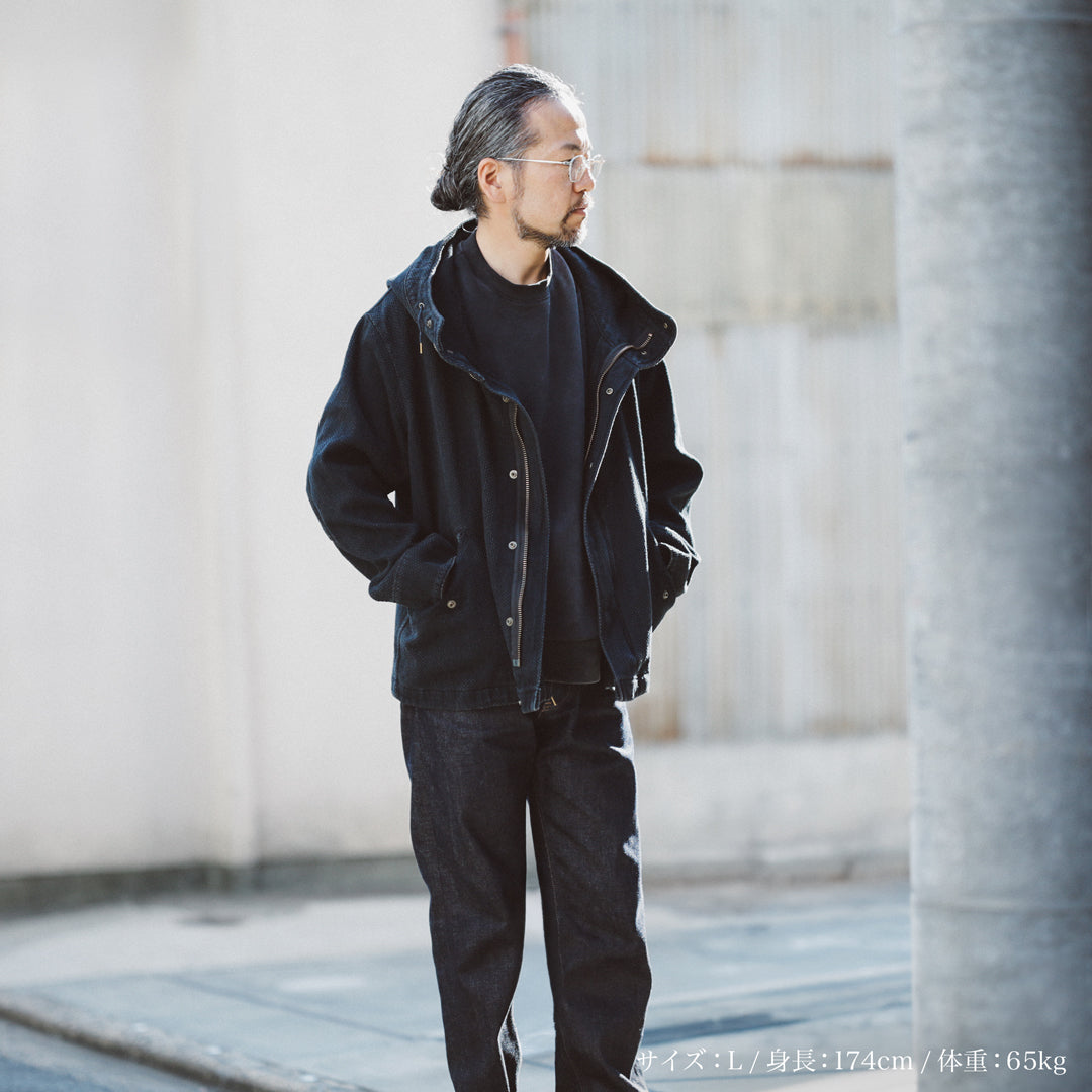 Limited Edition Col. / 14oz "Amami Doro-Zome" Sashiko Short Mods Parka
