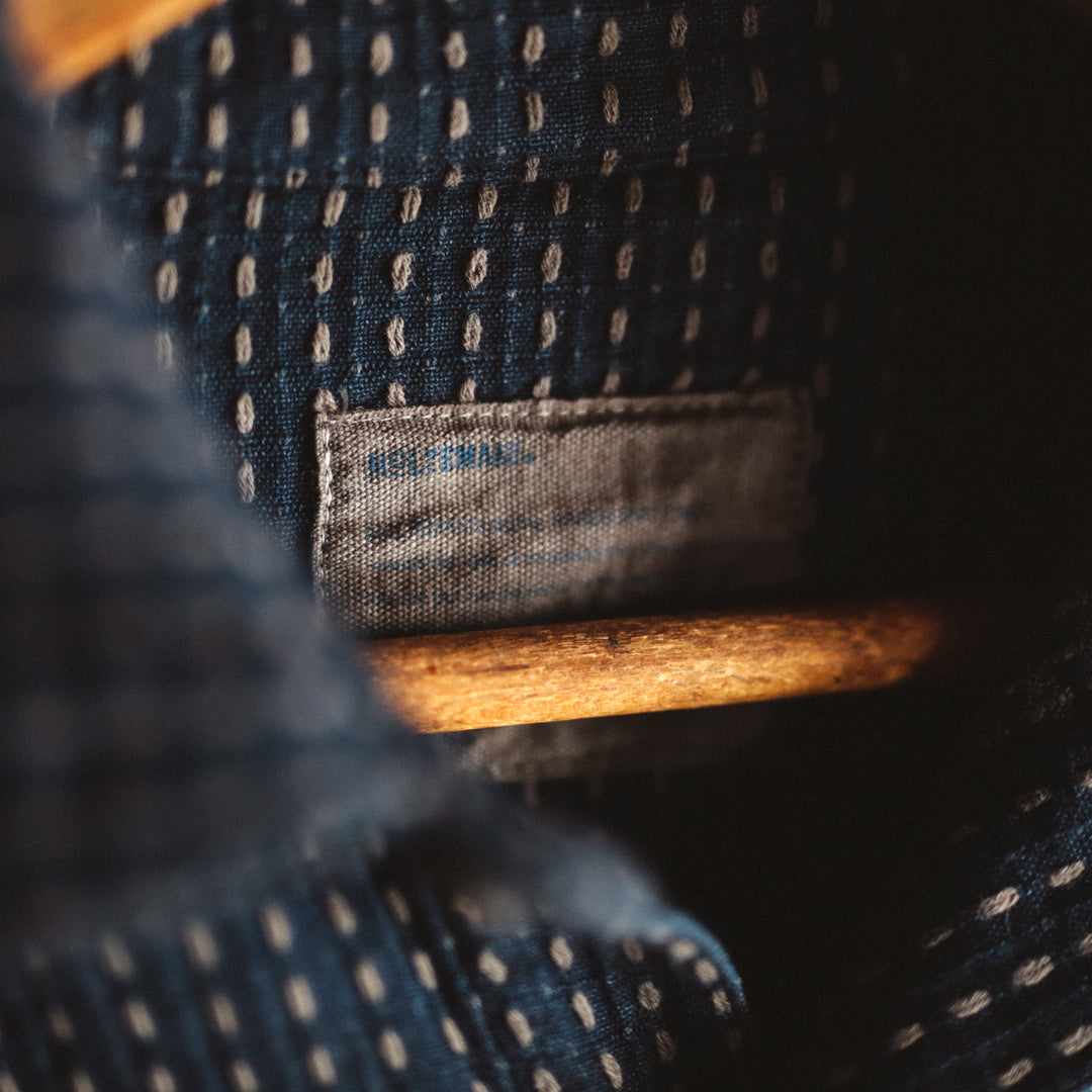 Limited Edition Col. / 8.5oz "Amami Doro-Zome" Sashiko Regular Collar Shirt