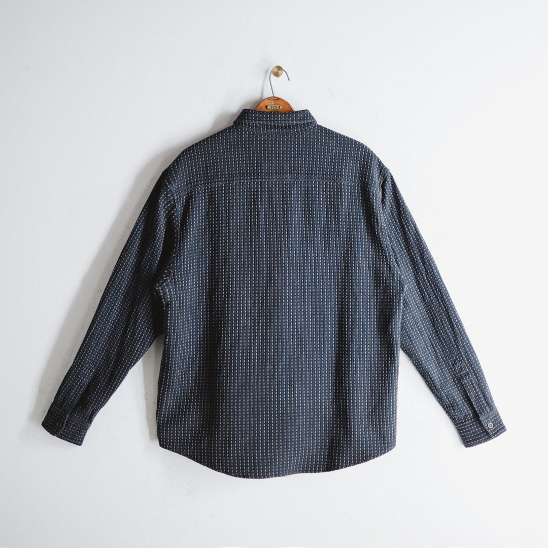 Limited Edition Col. / 8.5oz "Amami Doro-Zome" Sashiko Regular Collar Shirt