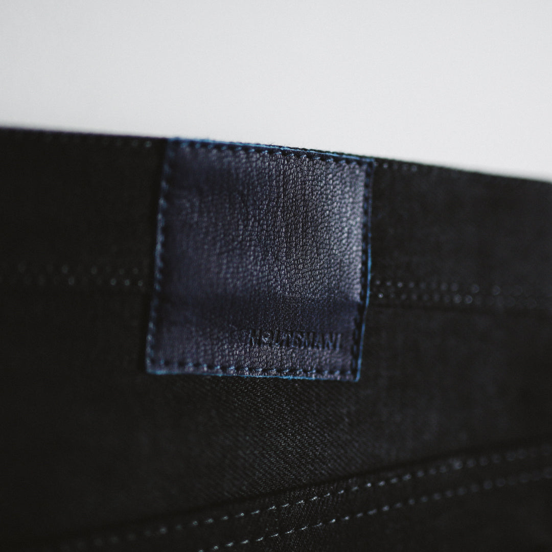 Selvedge Denim Col. / 14oz Okayama Slim Tapered Jeans - BLACK