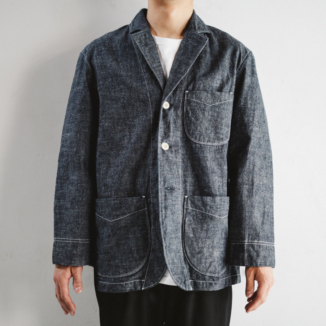 Limited Edition Col. / 8.5oz Okayama Linen Blend Chambray Jacket