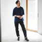 Indigo Dye Col. / 10oz Back Side Indigo Over Size T-shirt