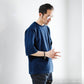 Indigo Dye Col. / 10oz Back Side Indigo Over Size T-shirt