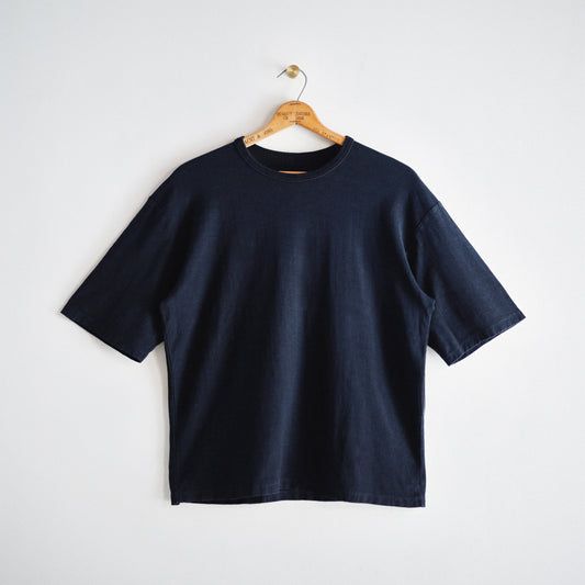Limited Edition Col. / 10oz " Amami Doro-Zome " Back Side Indigo Over Size T-shirt