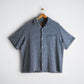 Limited Edition Col. / Sashiko " Kakinohana Moyo " Open Collar Shirt