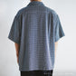 Limited Edition Col. / Sashiko " Kakinohana Moyo " Open Collar Shirt
