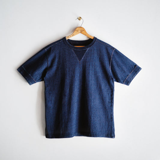 Limited Edition Col. / 10oz Indigo Dyed V-Gazette T-Shirt