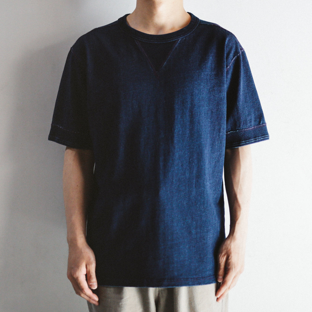 Limited Edition Col. / 10oz Indigo Dyed V-Gazette T-Shirt