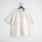 Limited Edition Col. / 10oz Garment Dyed Henley Neck T-Shirt