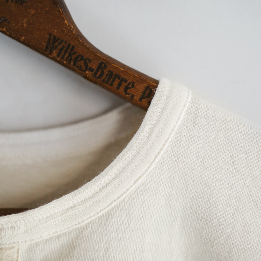 Limited Edition Col. / 10oz Garment Dyed Henley Neck T-Shirt
