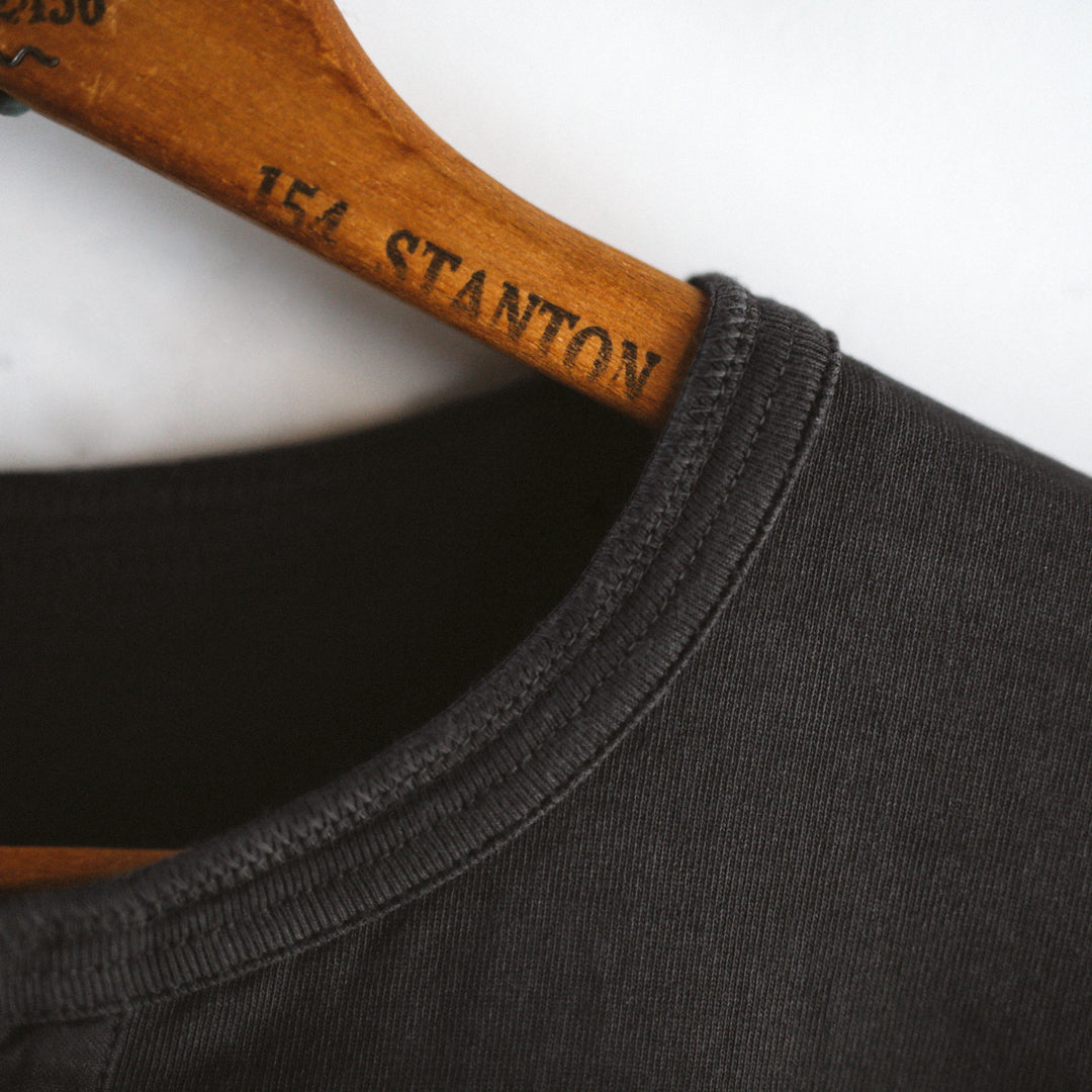 Limited Edition Col. / 10oz Garment Dyed Henley Neck T-Shirt