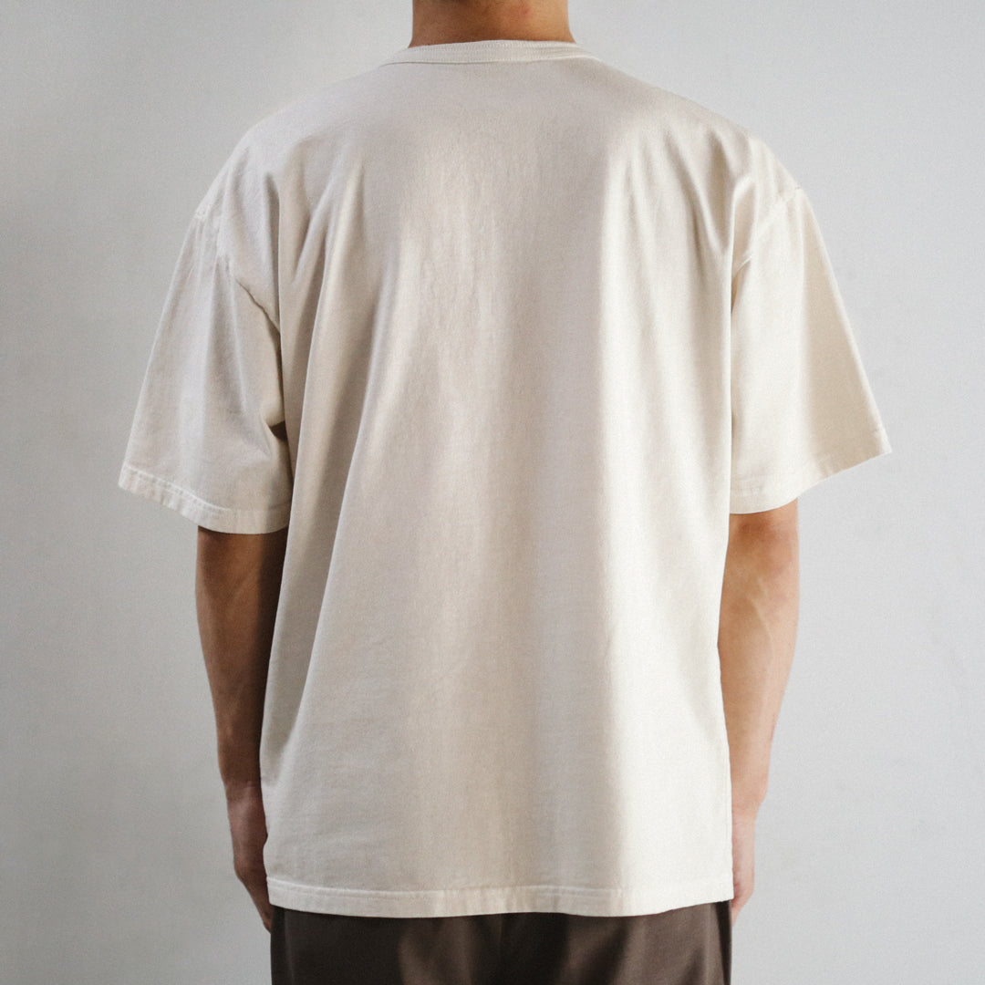 Limited Edition Col. / 10oz Garment Dyed Henley Neck T-Shirt