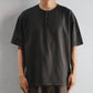 Limited Edition Col. / 10oz Garment Dyed Henley Neck T-Shirt