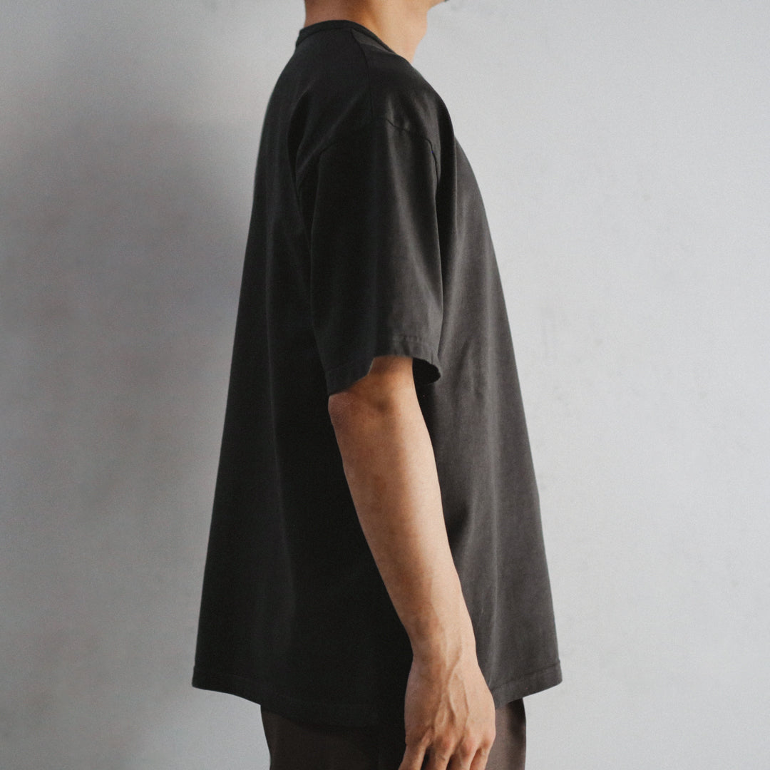 Limited Edition Col. / 10oz Garment Dyed Henley Neck T-Shirt