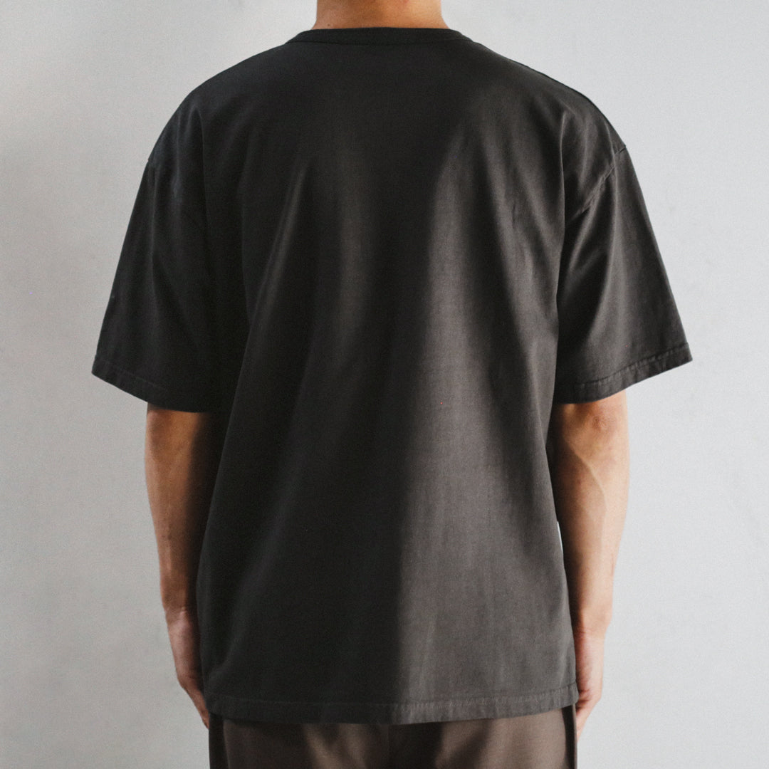 Limited Edition Col. / 10oz Garment Dyed Henley Neck T-Shirt