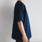 Indigo Dye Col. / 10oz Indigo Henley Neck T-Shirt
