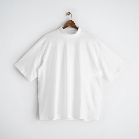 Classic Col. / 7.7oz Over Size Mock Neck T-shirt