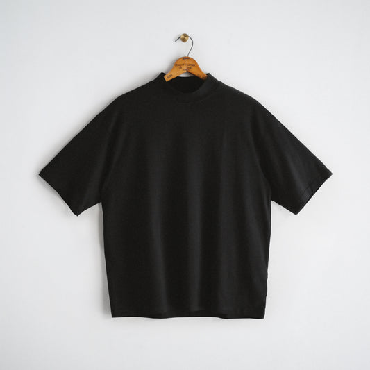 Classic Col. / 7.7oz Over Size Mock Neck T-shirt
