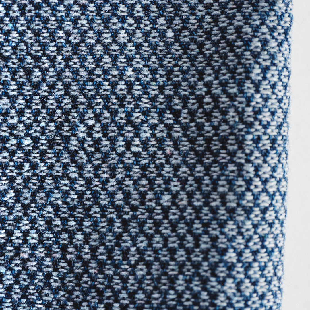 Limited Edition Col. / Back Side Indigo Jacquard Open Collar Shirt