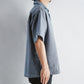 Limited Edition Col. / Back Side Indigo Jacquard Open Collar Shirt